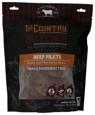 The Country Butcher Dog Chew Beef Lung Filet