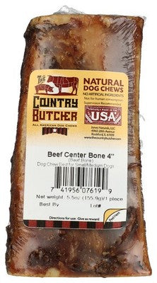 The Country Butcher Bone Dog 4In Beef Center