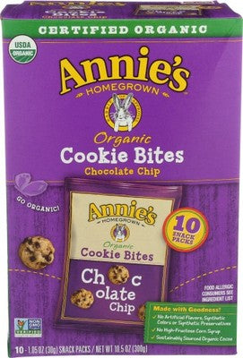 Annie's Homegrown Cookie Chocolate Chip Bite Snack