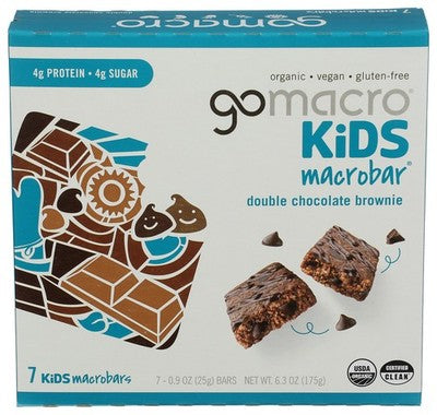 Gomacro Bar Double Chocolate Brownie Kids