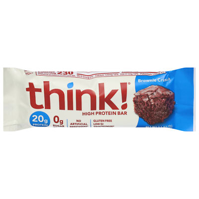 Think! Think Products Thin Bar - Brownie Crunch - Case of