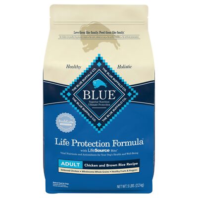 Blue Buffalo Food Dog Adult Chicken Brown Rice
