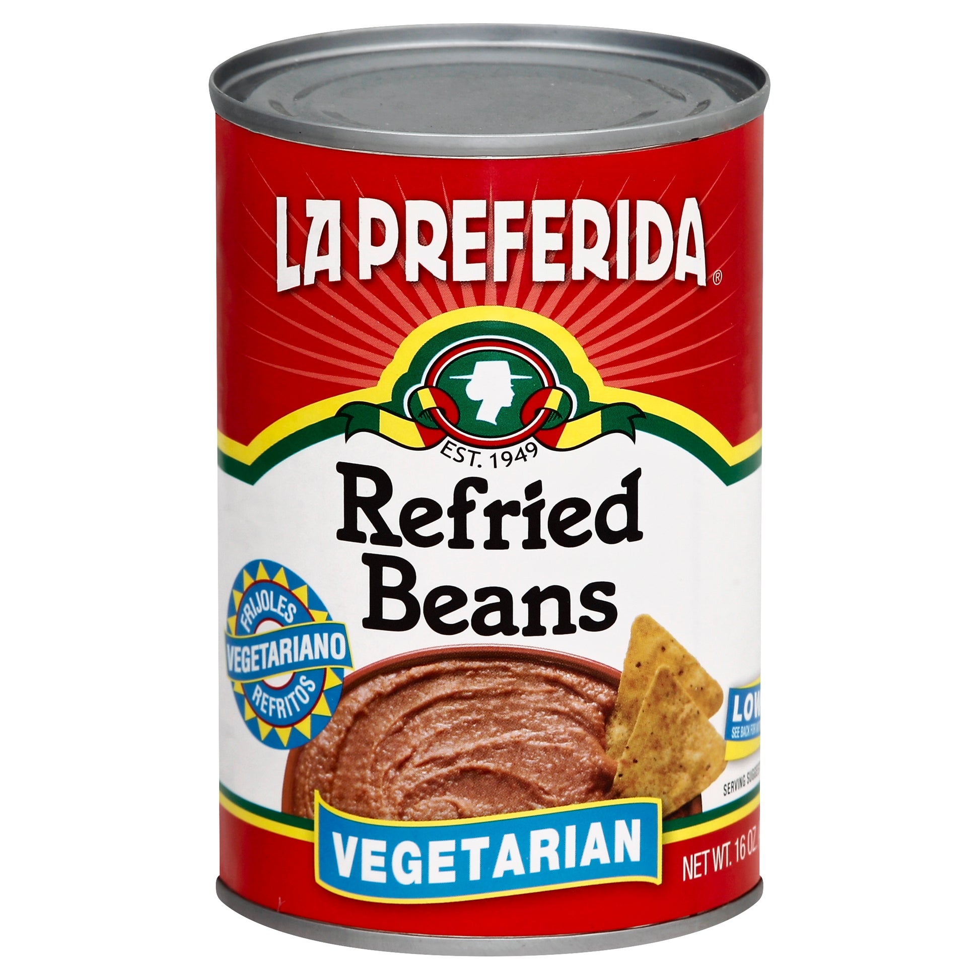 La Preferida Bean Refried Vegetarian 16 oz (Pack Of 12)