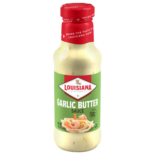 Louisiana Fish Fry Sauce Garlic Butter 10.5 oz (Pack Of 12)