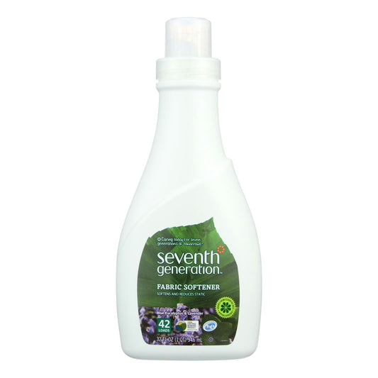 Seventh Generation Natural Liquid Fabric Softener - Blue Eucalyptus and Lavender 32 fl. oz (Pack of 6)