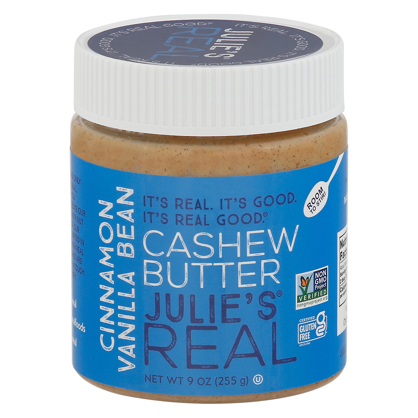 Julies Real Butter Cashew Cinnamon Vanilla 9 Oz (Pack Of 6)