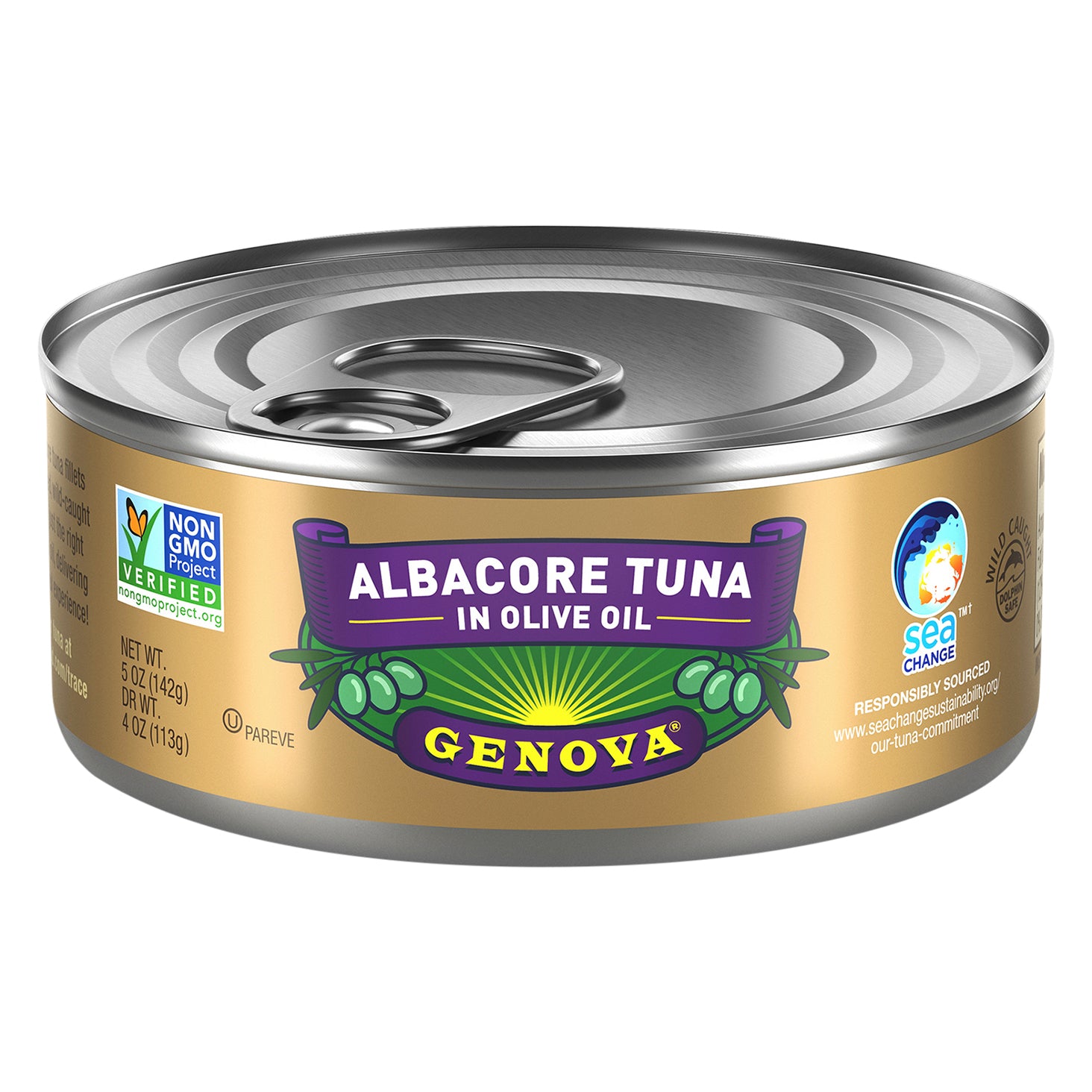 Genova Albacore Tuna Olive Oil 5 oz (Pack Of 12)