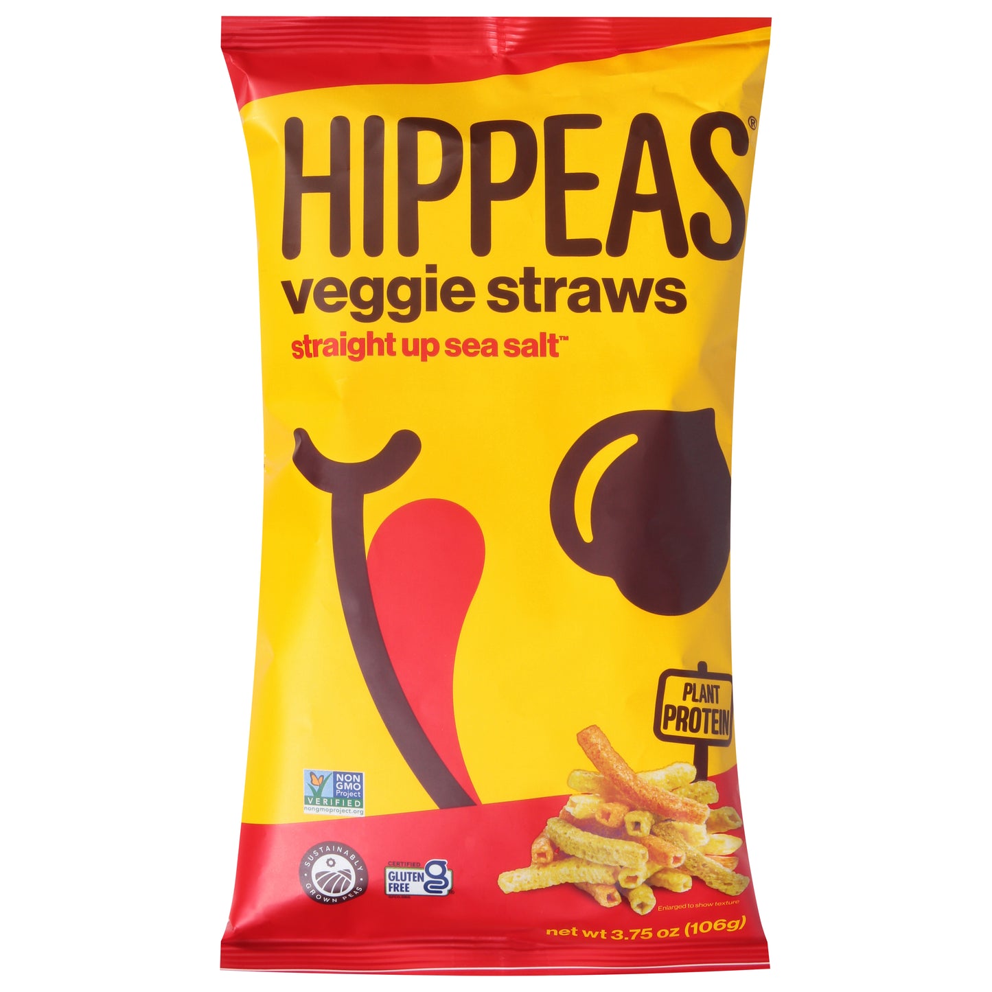 Hippeas Veggie Strawberry Sea Salt 3.75 Oz (Pack Of 12)