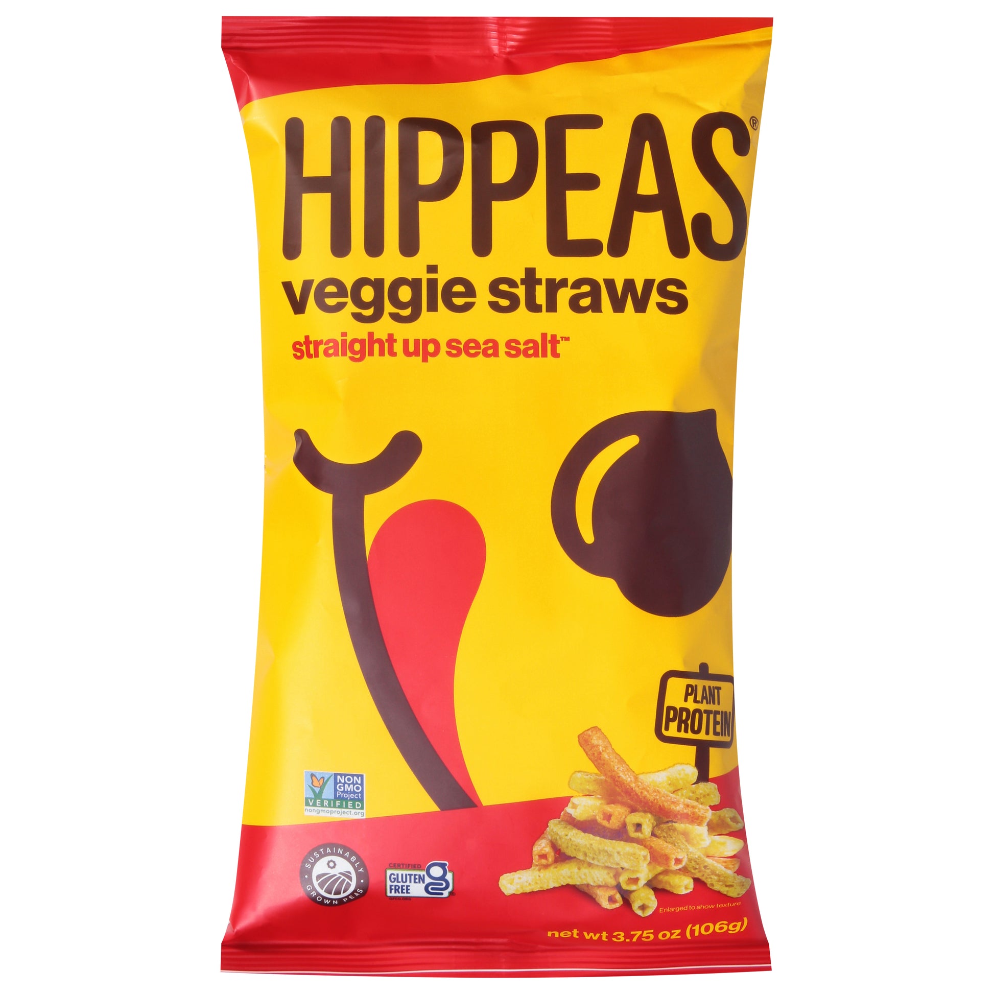 Hippeas Veggie Strawberry Sea Salt 3.75 Oz (Pack Of 12)