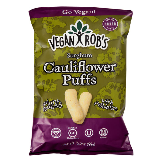 Veganrobs Puffs Cauliflower Probiotc 3.5 oz (Pack Of 12)