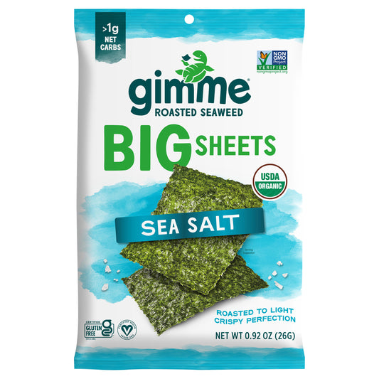 Gimme Seaweed Snack Sea Salt Sheet 0.92 oz (Pack Of 10)
