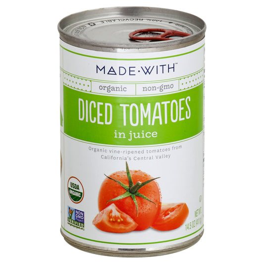Made With Tomatoes Diced Organic 14.5 oz (Pack Of 12)
