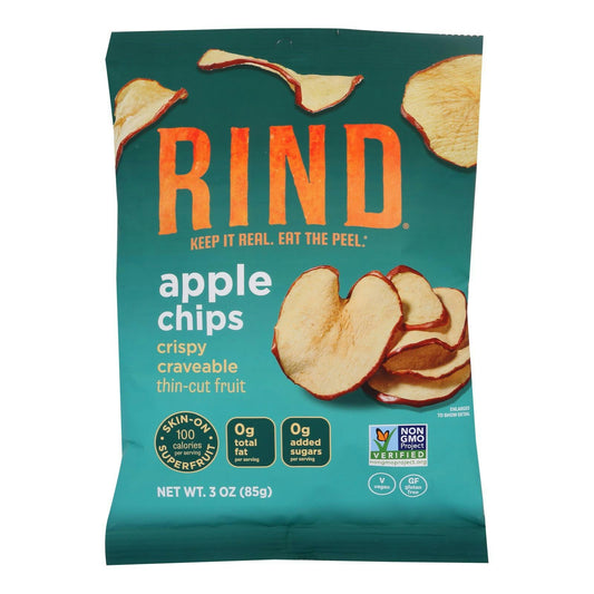 Rind Snacks - Fruit Chips Apple 3 oz (Pack of 12)