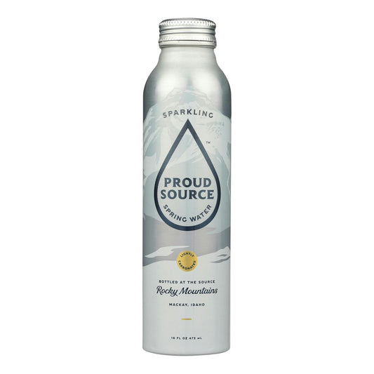 Proud Source - Water Sparkling Natural Spring - 16 Fl oz (Pack of 24)