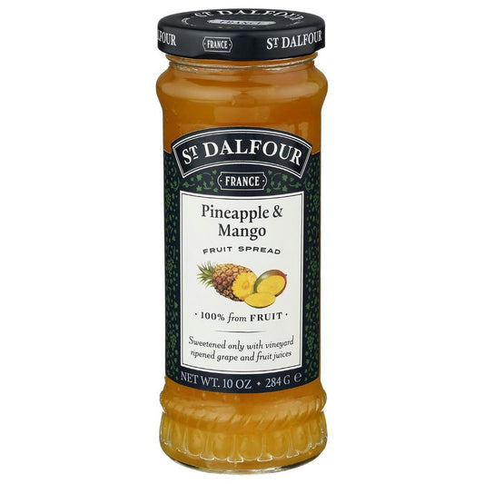St Dalfour Pineapple and Mango Fruit Spread 10 Oz Pack of 6