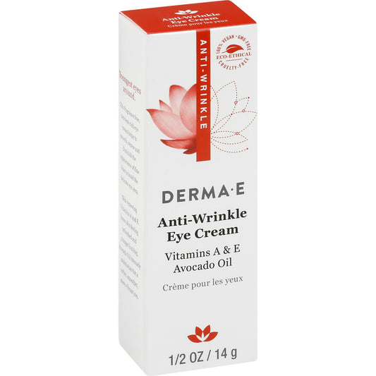 Derma E Creme Eye Anti-Wrinkle Vit A 0.5 Oz