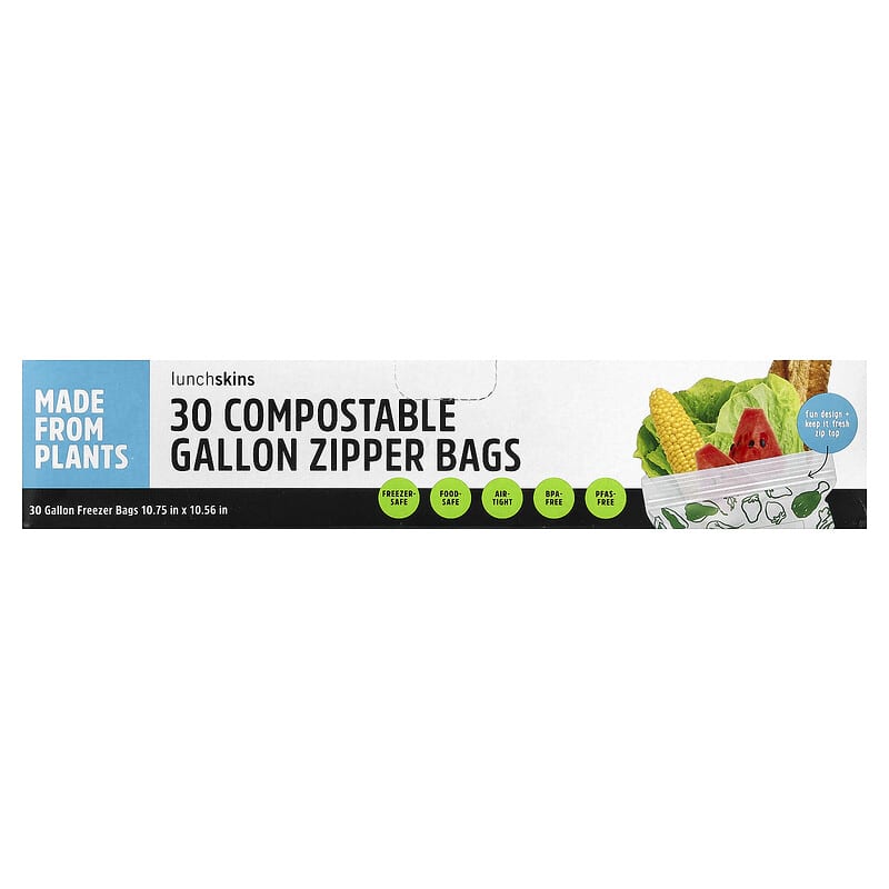Lunchskins Compostable Gallon Zipper Bags