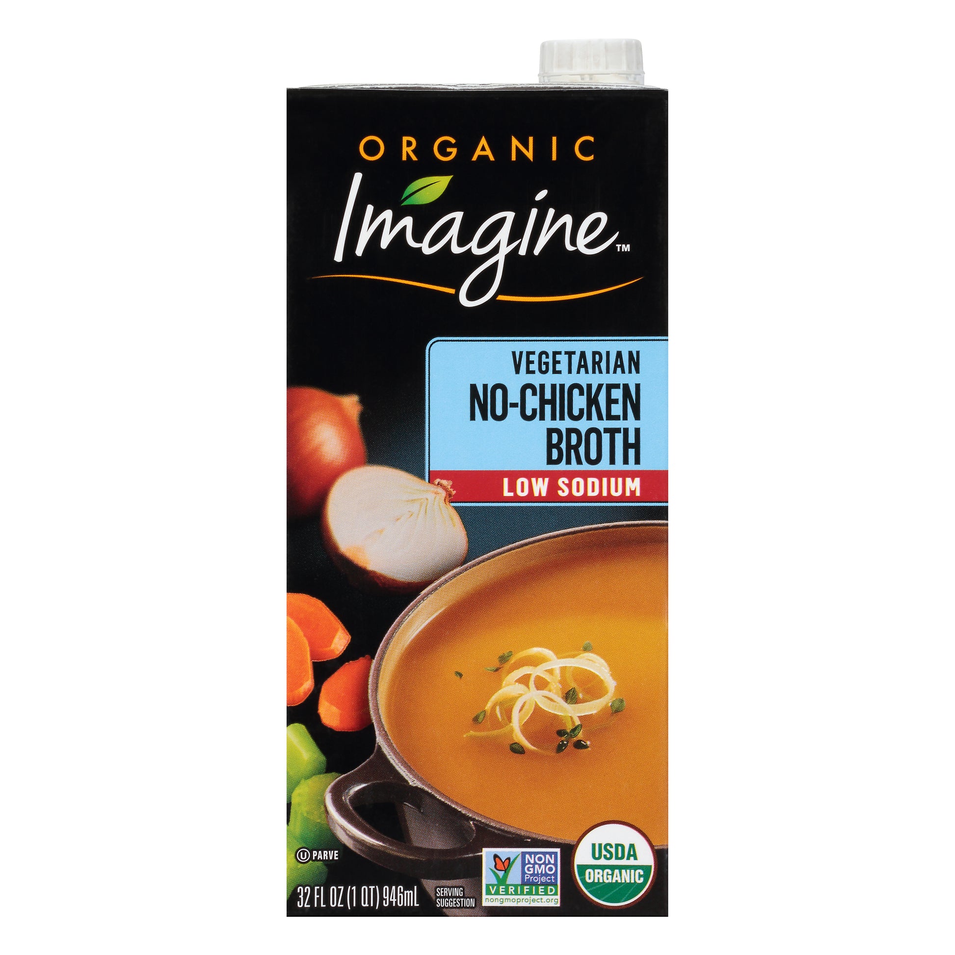 Imagine Broth Light Sodium No Chicken 32 Oz (Pack Of 6)