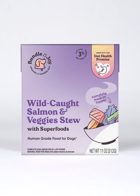 Bundle X Joy Dog Food Wet Salmon Veggies Stew