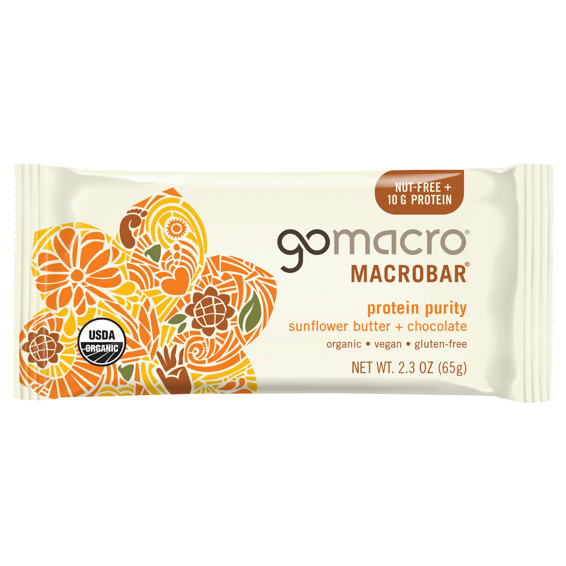 Gomacro Bar Sunflower Butter & Chocolate 2.3 oz (Pack Of 12)