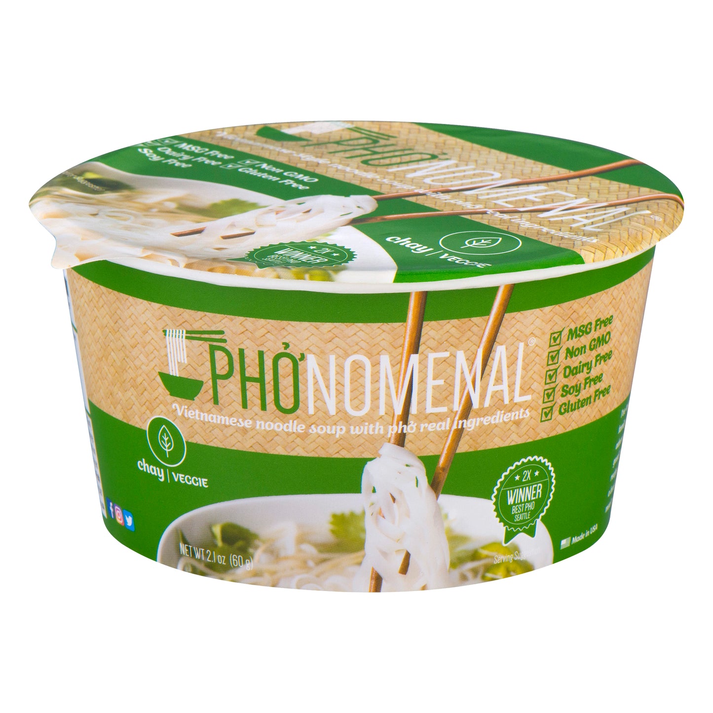 Phonomenal Soup Pho Veggie 2.1 oz (Pack Of 6)