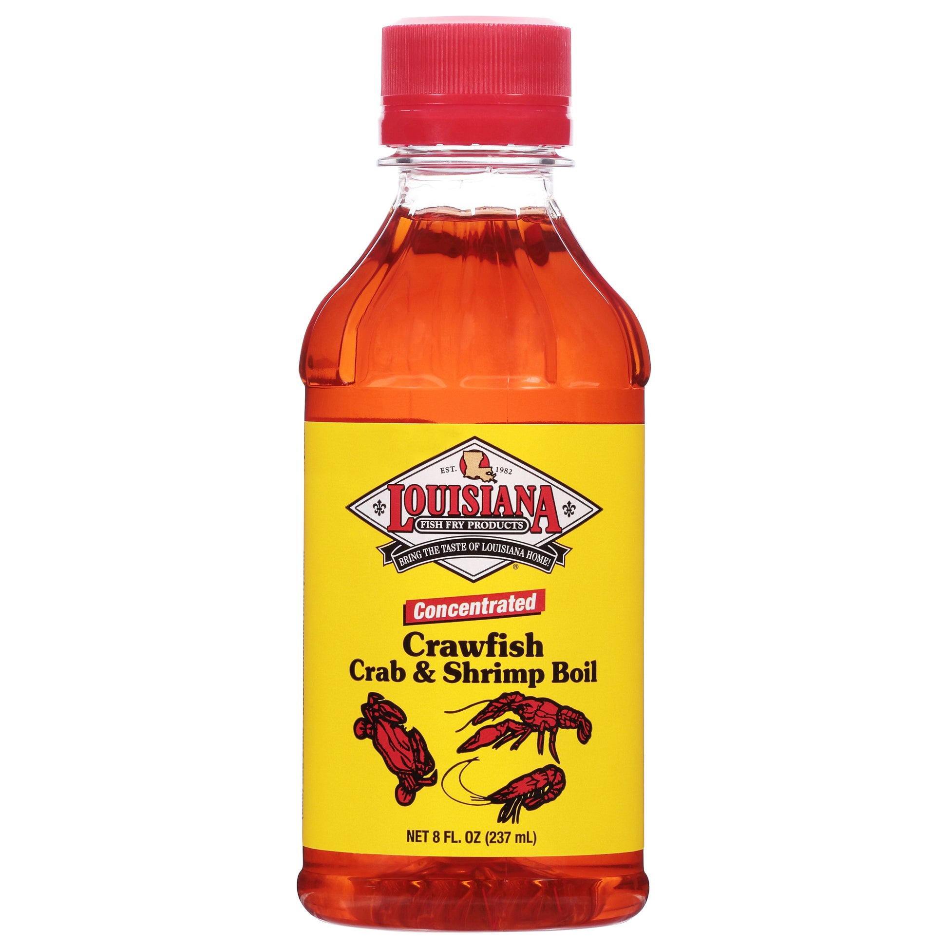 Louisiana Fish Fry Boil Liquid Crawfish Crab Shrimp 8 oz (Pack Of 12)
