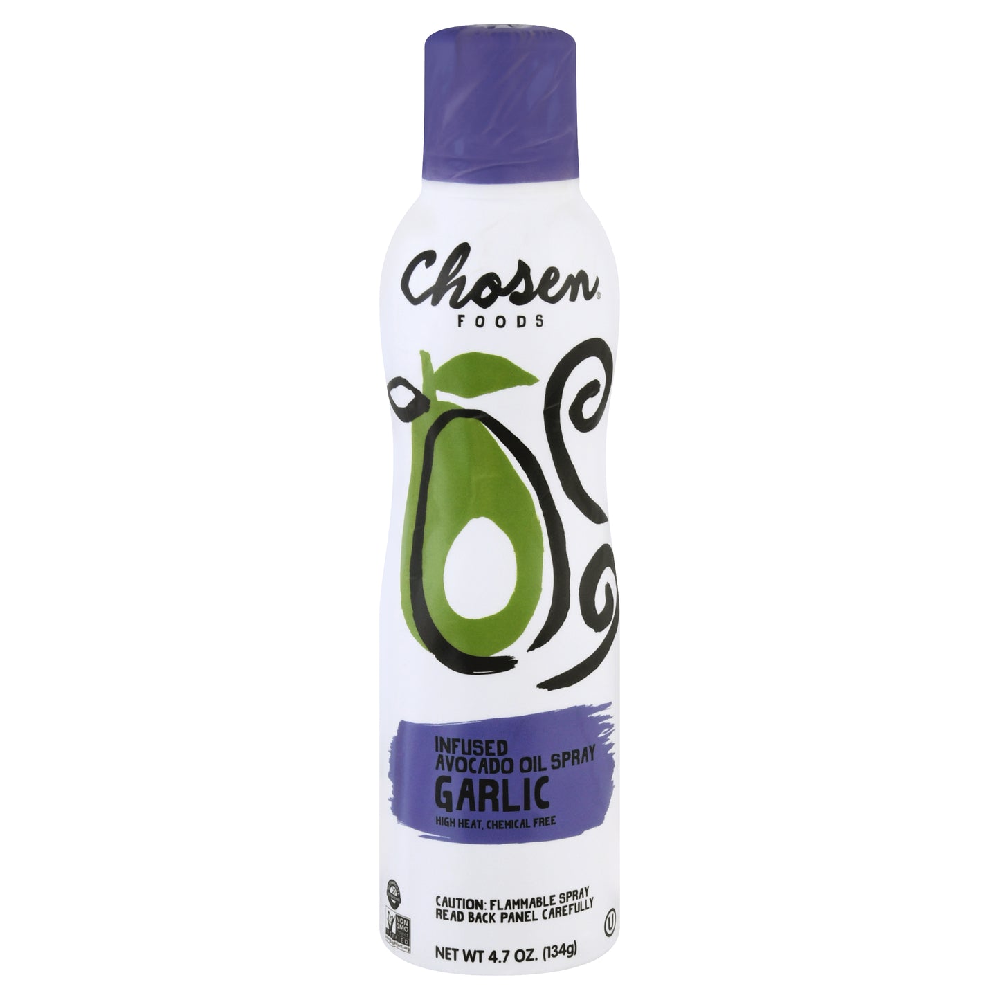 Chosen Foods Oil Spray Avocado Garlic 4.7 oz (Pack Of 6)