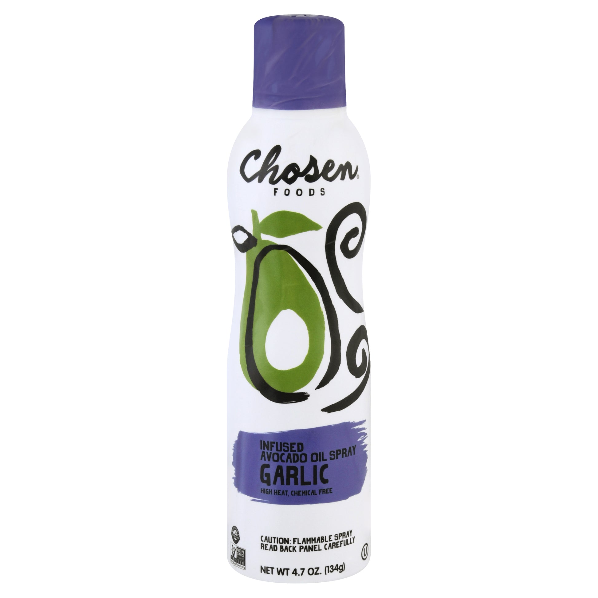 Chosen Foods Oil Spray Avocado Garlic 4.7 oz (Pack Of 6)