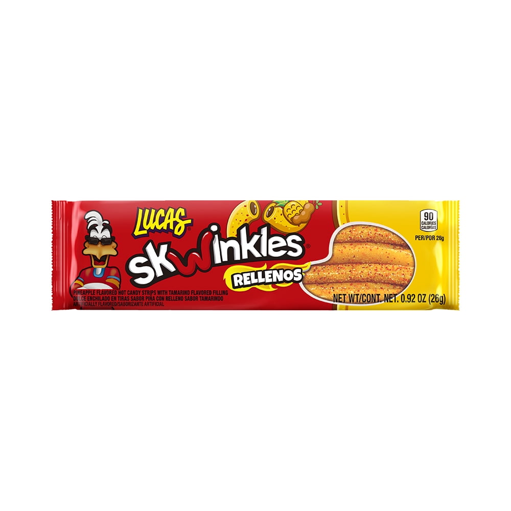 LUCAS (Pack of 84) Lucas Swinkles Rellenos Pineapple Natural Mexican Confectio 0.92 Oz