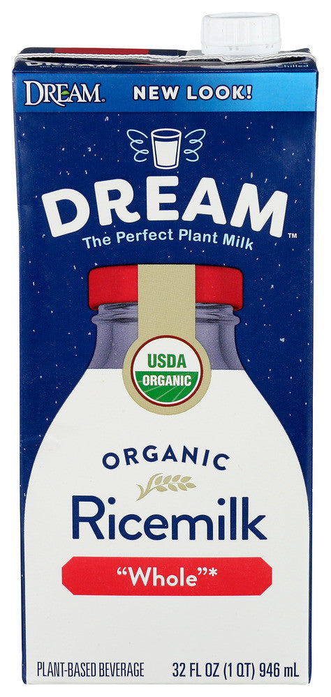 Dream Milk Rice Lactose Free Whole Organic Beverage