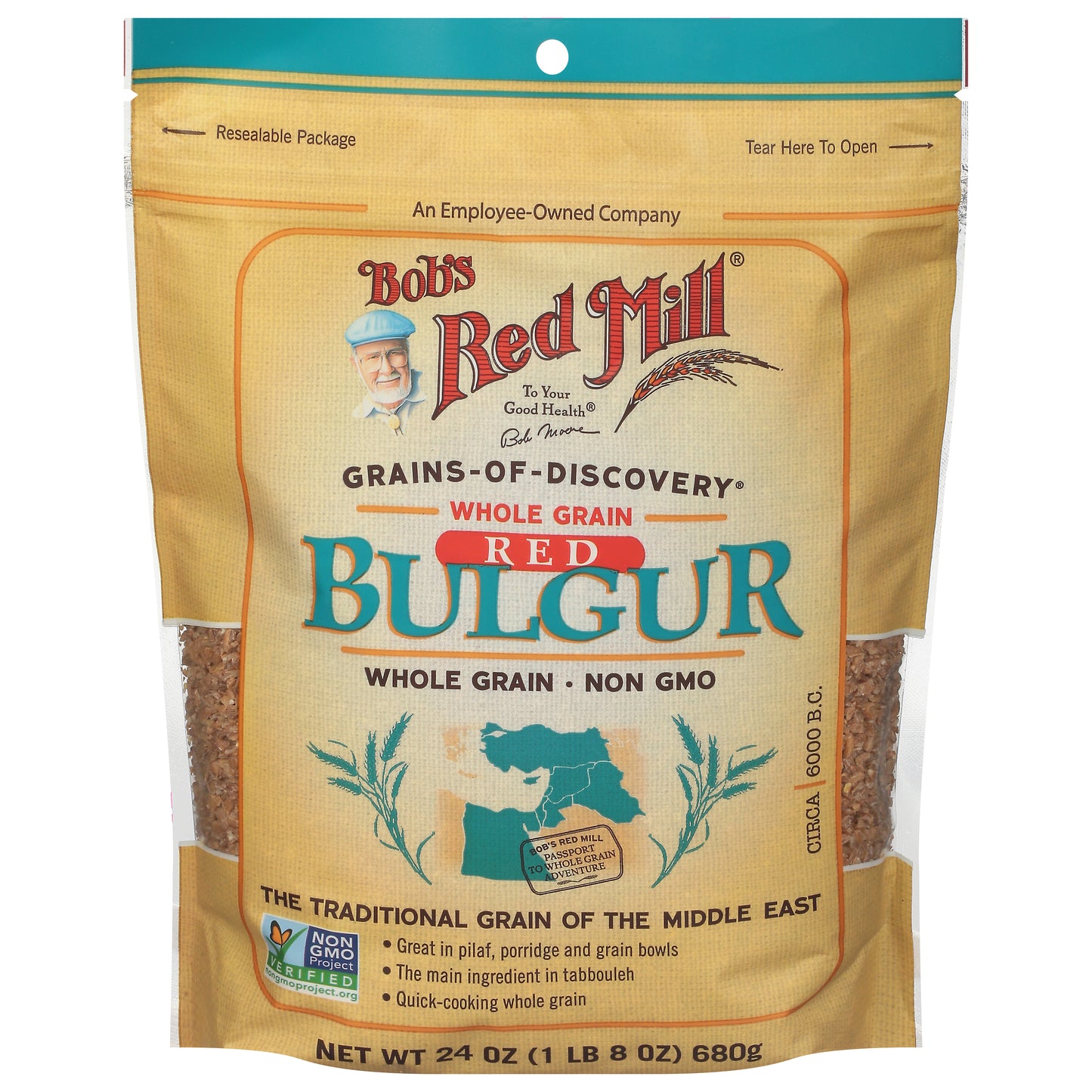 Bobs Red Mill Wheat Bulgar Red Hard 24 oz (Pack Of 4)