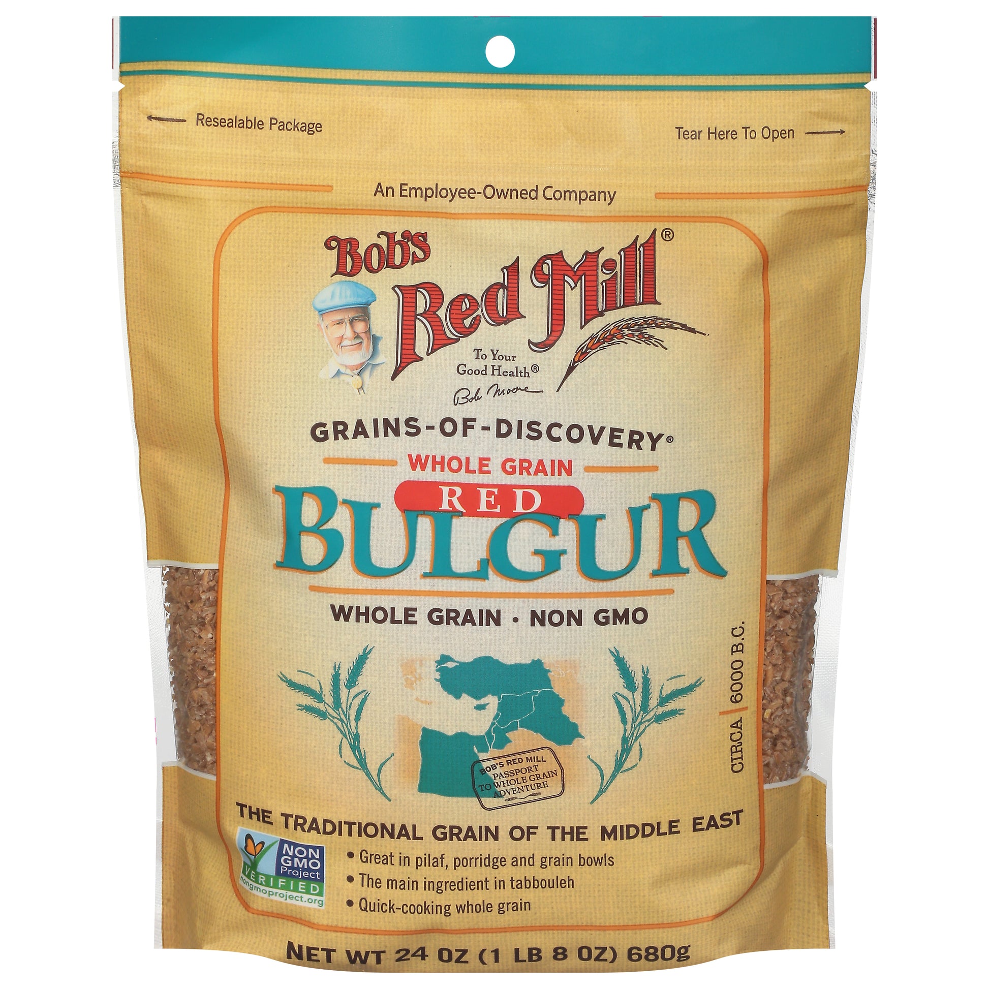 Bobs Red Mill Wheat Bulgar Red Hard 24 oz (Pack Of 4)