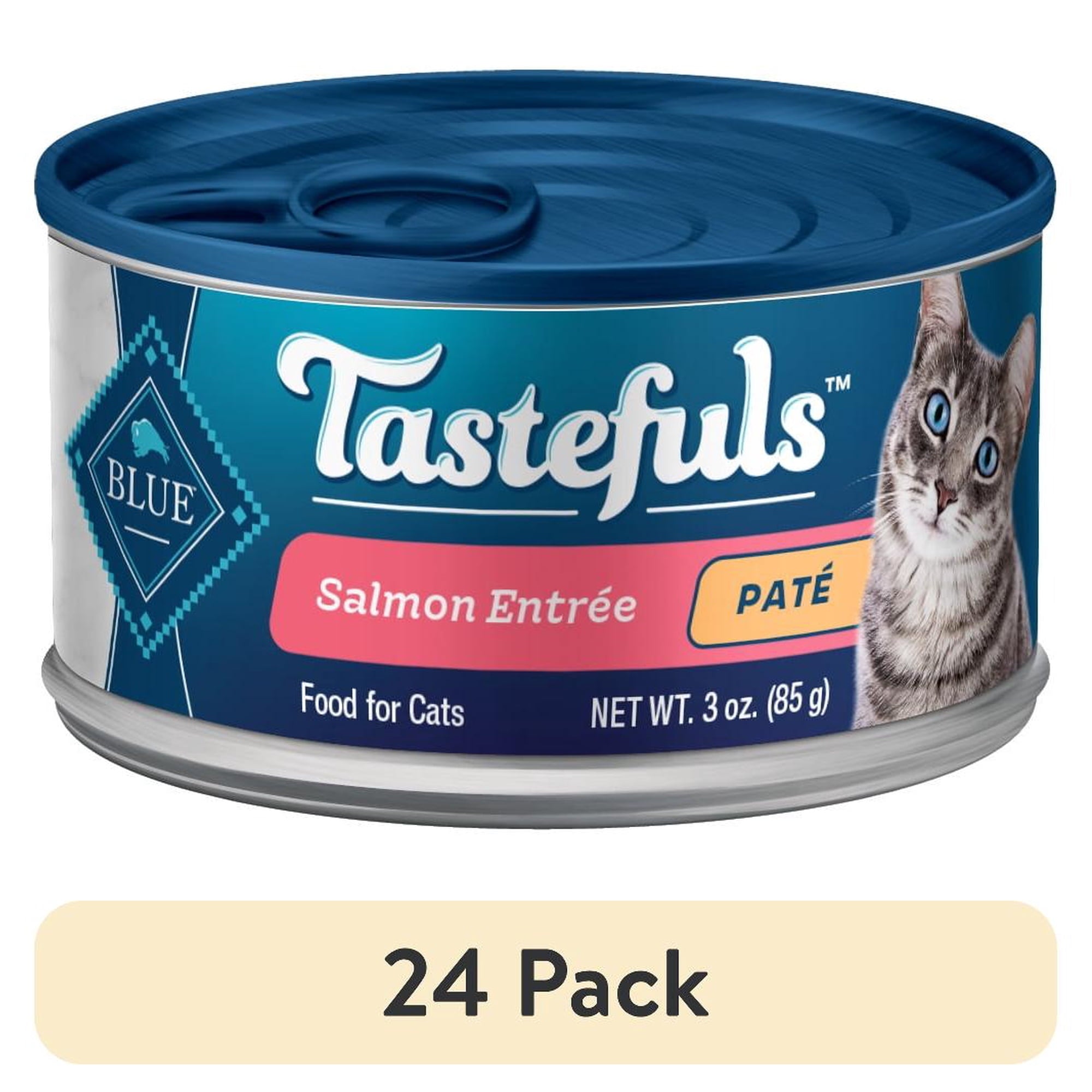 BLUE BUFFALO (Pack Of 24) Blue Buffalo Cat Food Tastyful Salmon 3 Oz