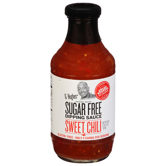 G Hughes Sauce Sweet Chili Sugar free 18 oz (Pack Of 6)