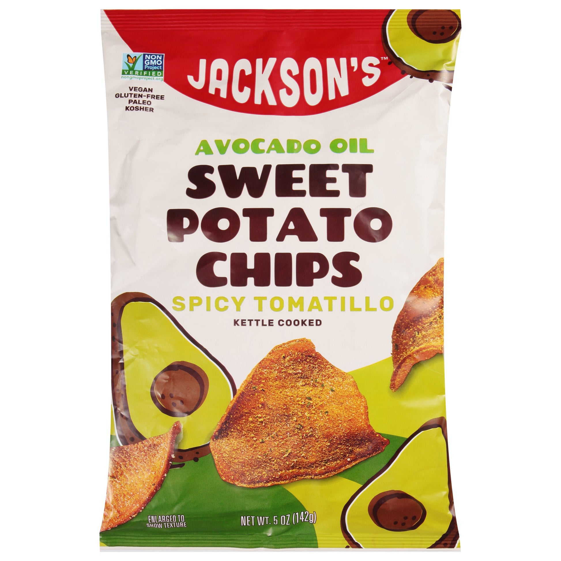 Jacksons Chips Sweet Potato Spicy 5 oz (Pack Of 12)