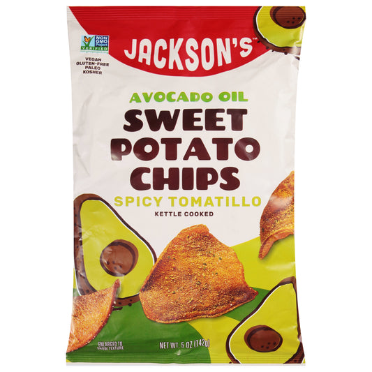 Jacksons Chips Sweet Potato Spicy 5 oz (Pack Of 12)