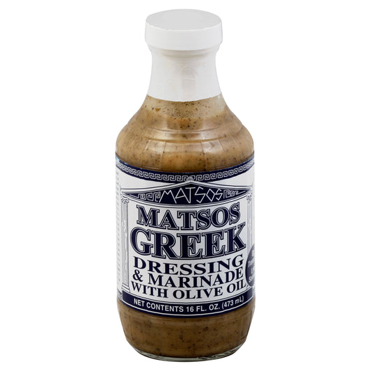 Matsos Dressing Greek 16 oz (Pack Of 6)