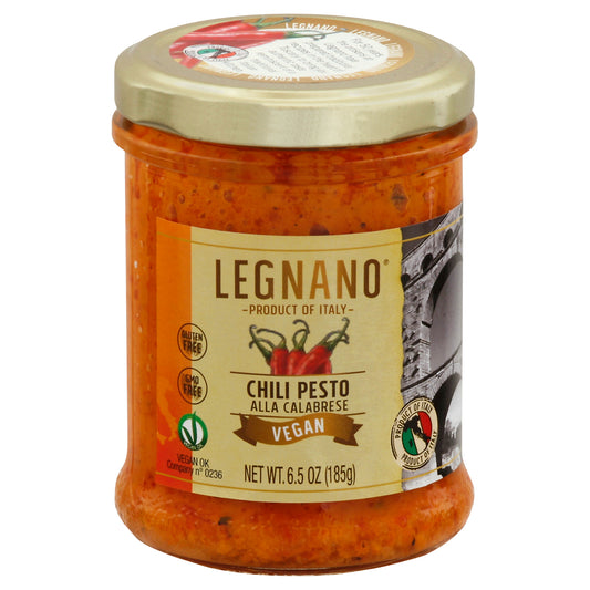 Legnano Pesto Chili Calabrese Vegan 6.5 Oz (Pack Of 6)