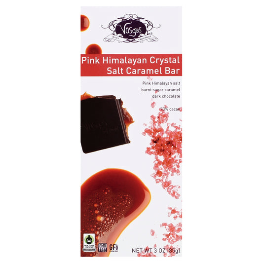 Vosges Haut Chocolate Bar Pink Himalayan Caramel 3 oz (Pack Of 12)