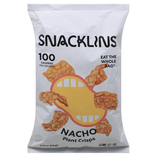 Snacklins Plant Crips Nacho 3 oz (Pack Of 12)