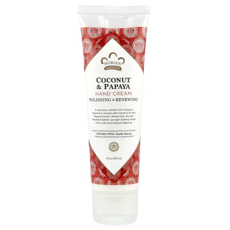 NUBIAN HERITAGE (Pack Of 8) Nubian Heritage Hand Cream Coconut Papaya 4 Oz