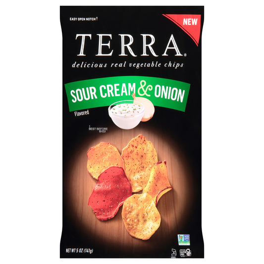 Terra Chips Chip Sour Cream And Onion 5 oz (Pack Of 12)