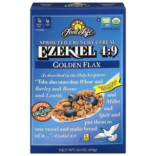 Food For Life Cereal Ezekiel 4-9 Golden Flax Organic 16 oz (Pack Of 6)