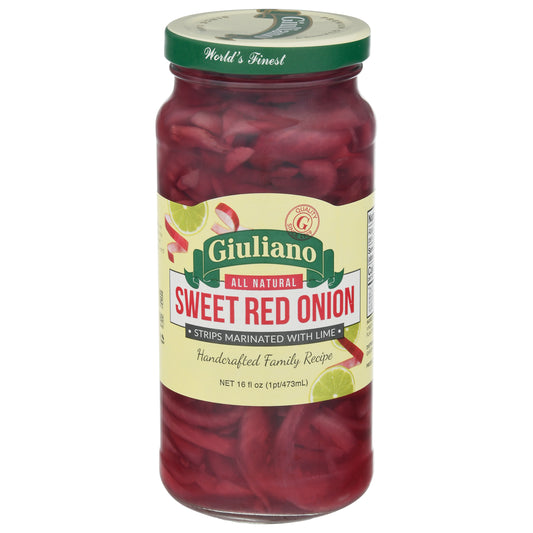 Giuliano Onion Strips Sweet Red 16 Oz (Pack Of 6)