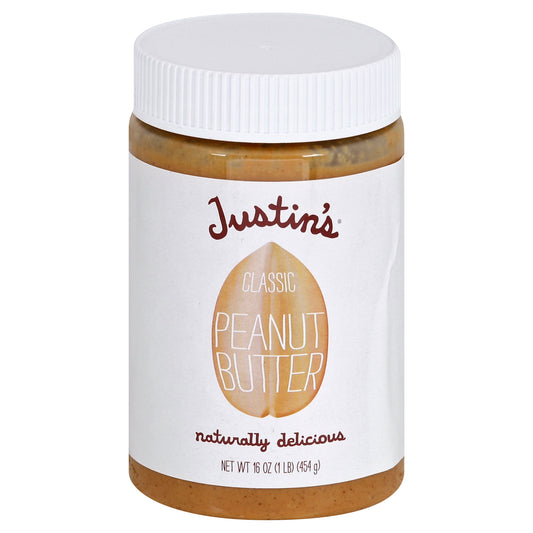 Justins Peanut Butter Classic Natural 16 oz (Pack Of 12)