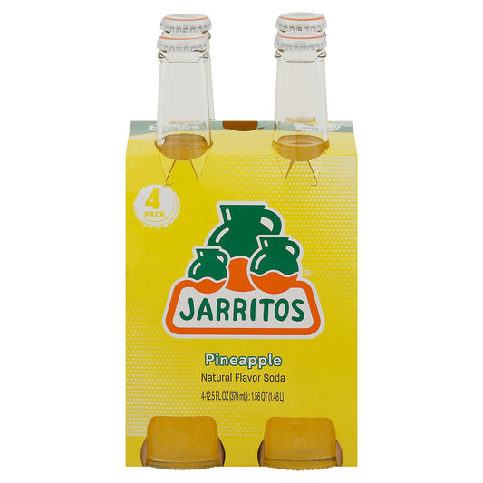 Jarritos Beverage Pineapple 4Pk 12.5 oz (Pack Of 6)