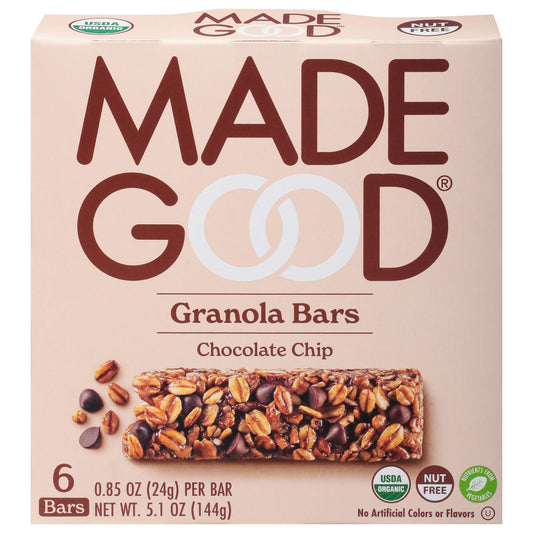 Madegood Bar Granola Chocolate Chip 5.1 oz (Pack Of 6)
