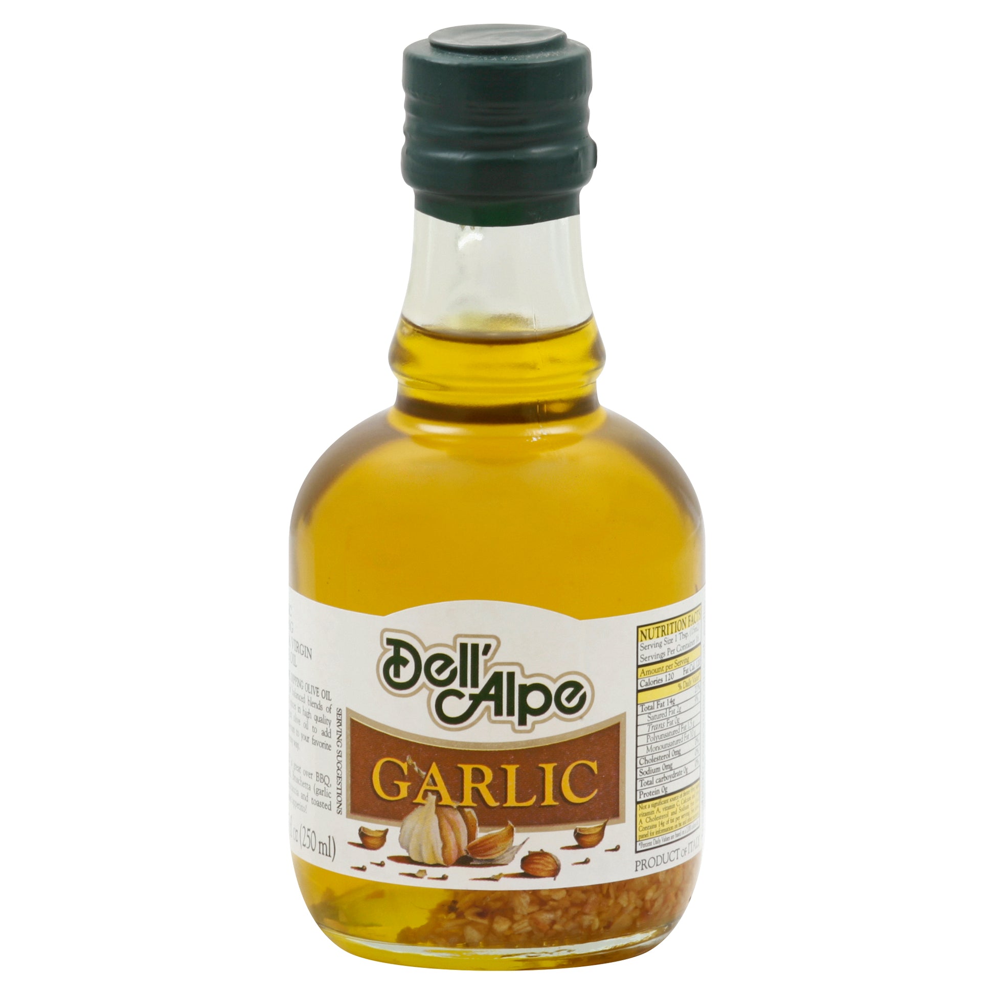 Dell Alpe Oil Olive Extra Virgin Garlic 8.5 oz (Pack Of 6)