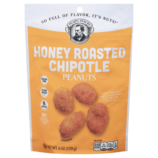 Pears Snacks Peanuts Honey Roasted Chipotle 6 Oz (Pack Of 6)