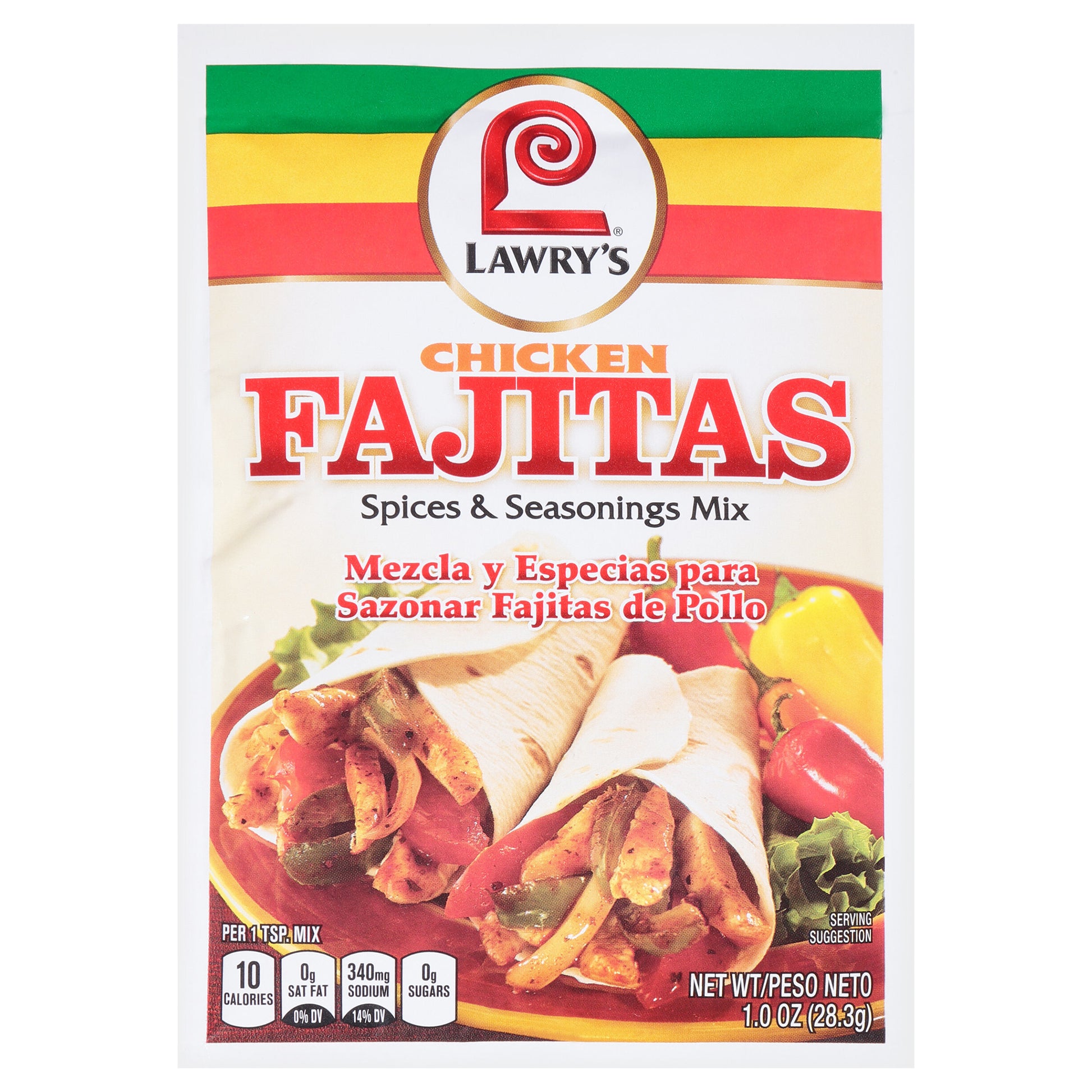 Lawrys Mix Seasoning Fajita Chicken 1 oz (Pack Of 12)